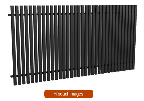 Batten fence product render