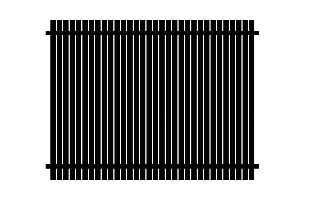 Galvanised Steel 45 degree Angle Blade Fencing profile
